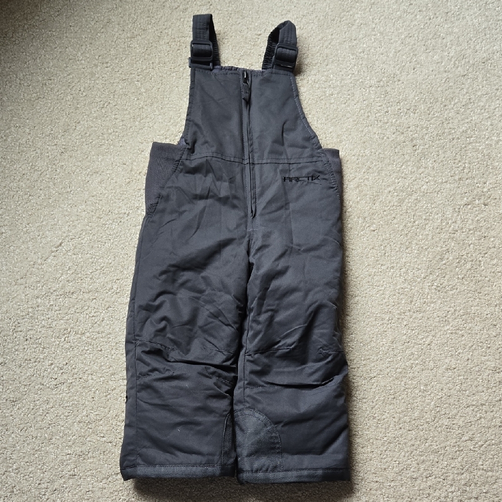 Arctix Black Insulated Kids Snow Bib Overalls